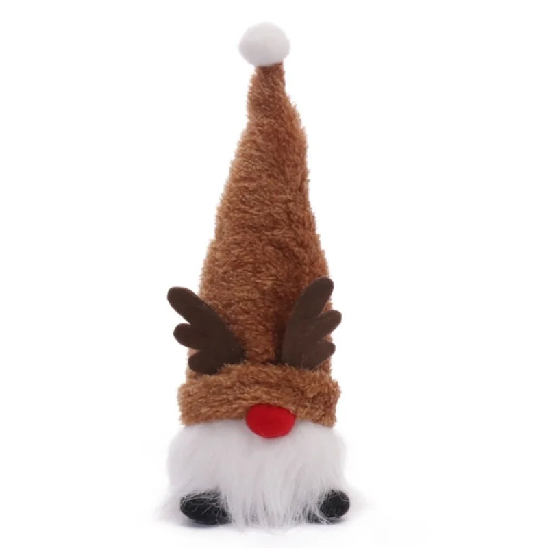 Peluches LED de Noël – Suspensions Gnome & Père Noël | Décoration Sapin & Maison | Ornement Lumineux 2025